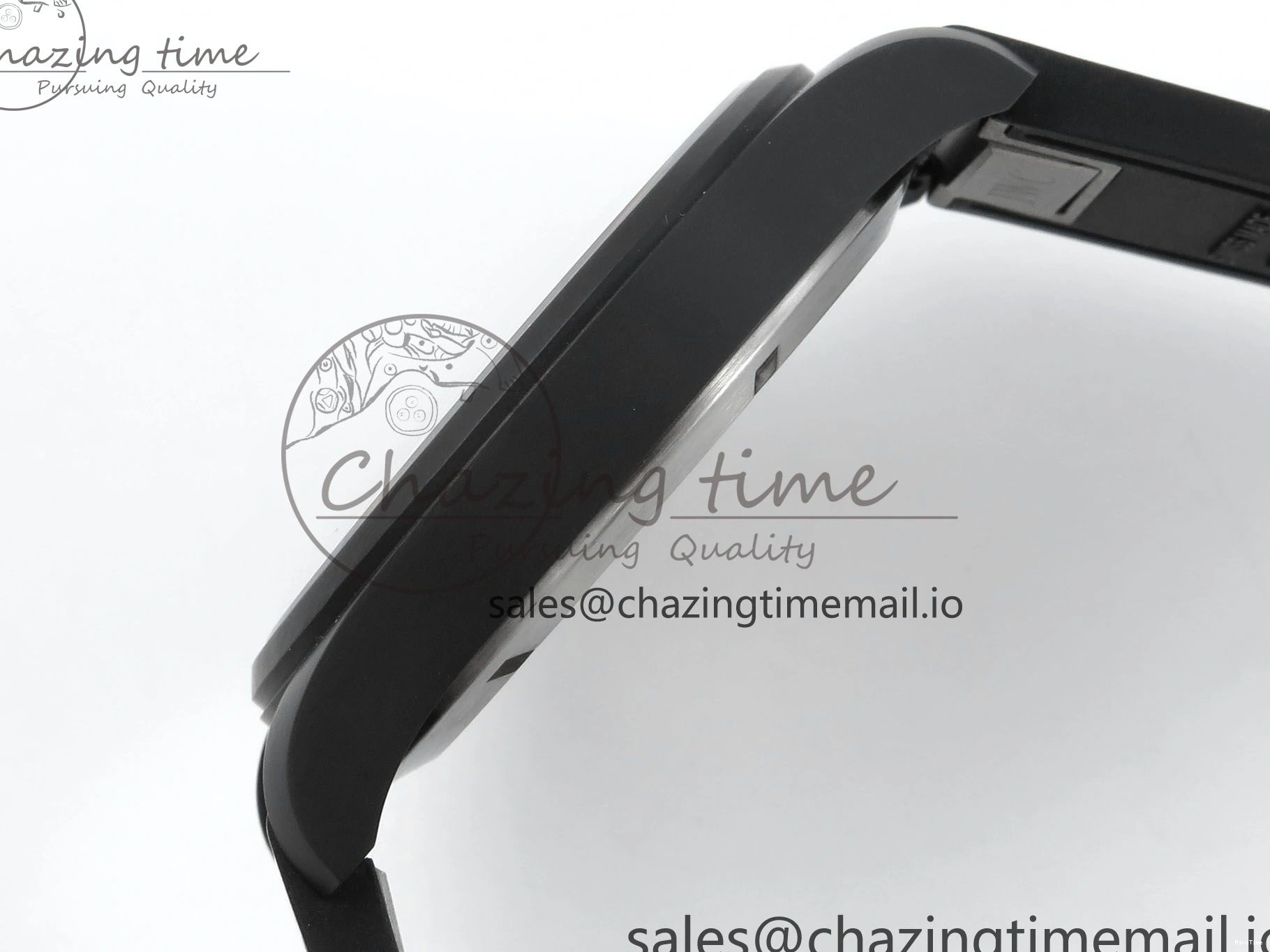 MIROTIME 0219 Pilot Top Gun IW326901 M+F 1:1 Best Edition Black Dial on Black Rubber Strap A SportInspired 6999